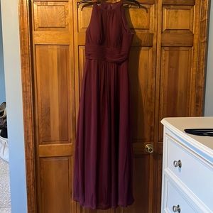 Red bridesmaid dress